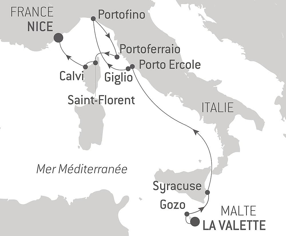 Malte, rivages italiens et île de Beauté null