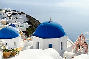 Oia et Fira, villes de Santorin