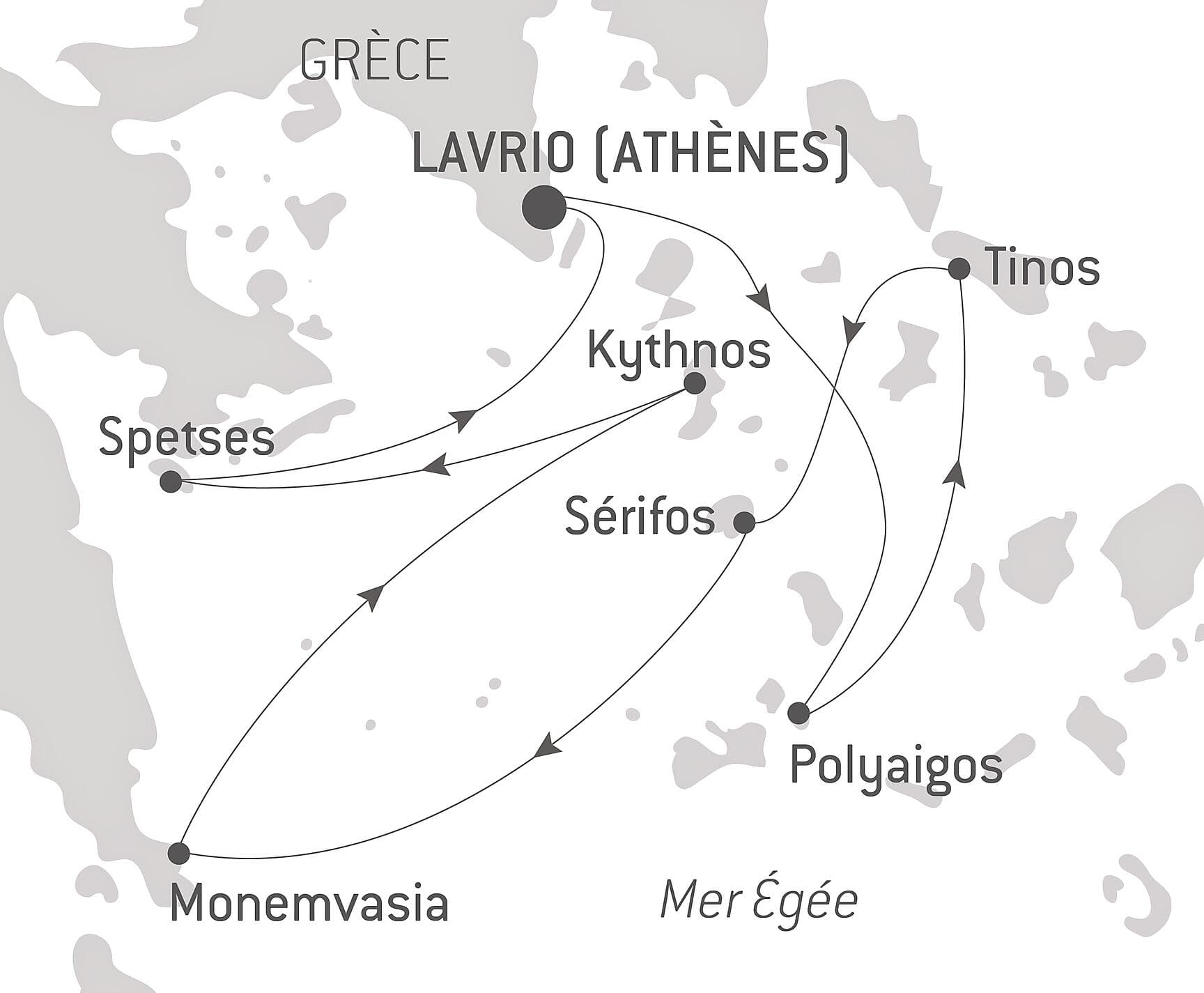 Les Cyclades, dans le sillage du Ponant