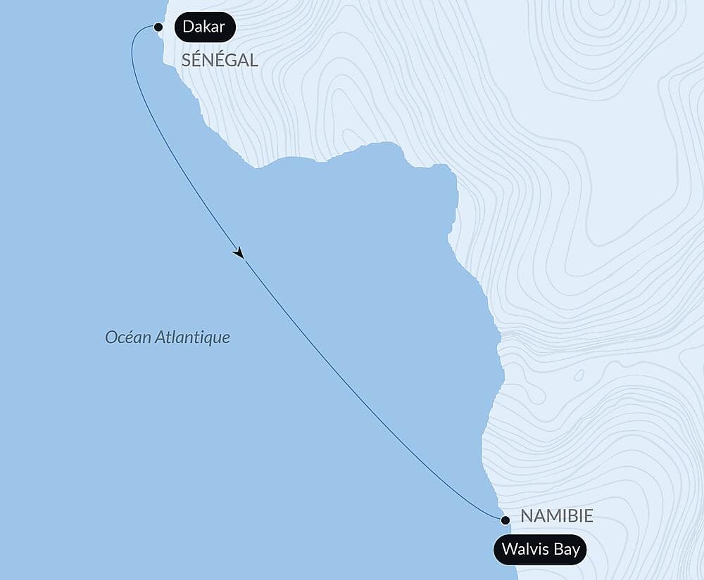 Voyage en Mer : Dakar - Walvis Bay null