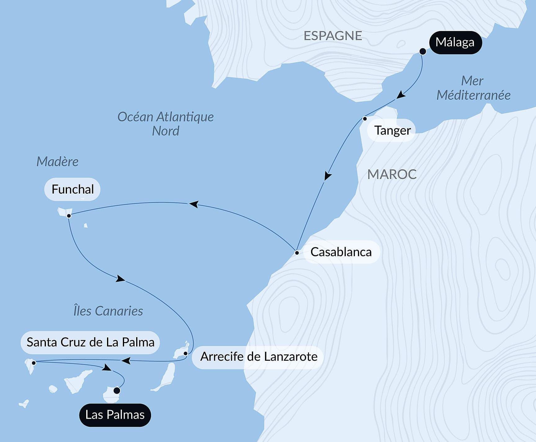Odyssée atlantique de la péninsule ibérique aux Canaries