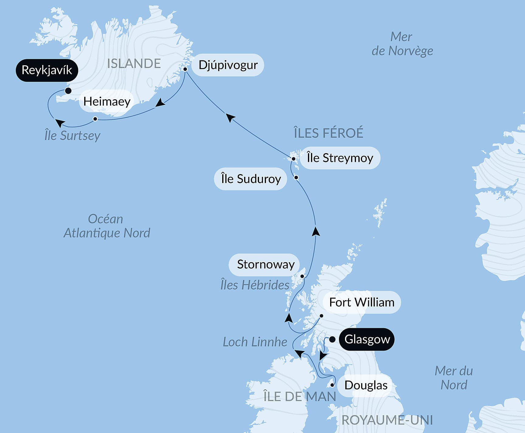 Territoires sauvages d’Écosse, des îles Féroé et d’Islande