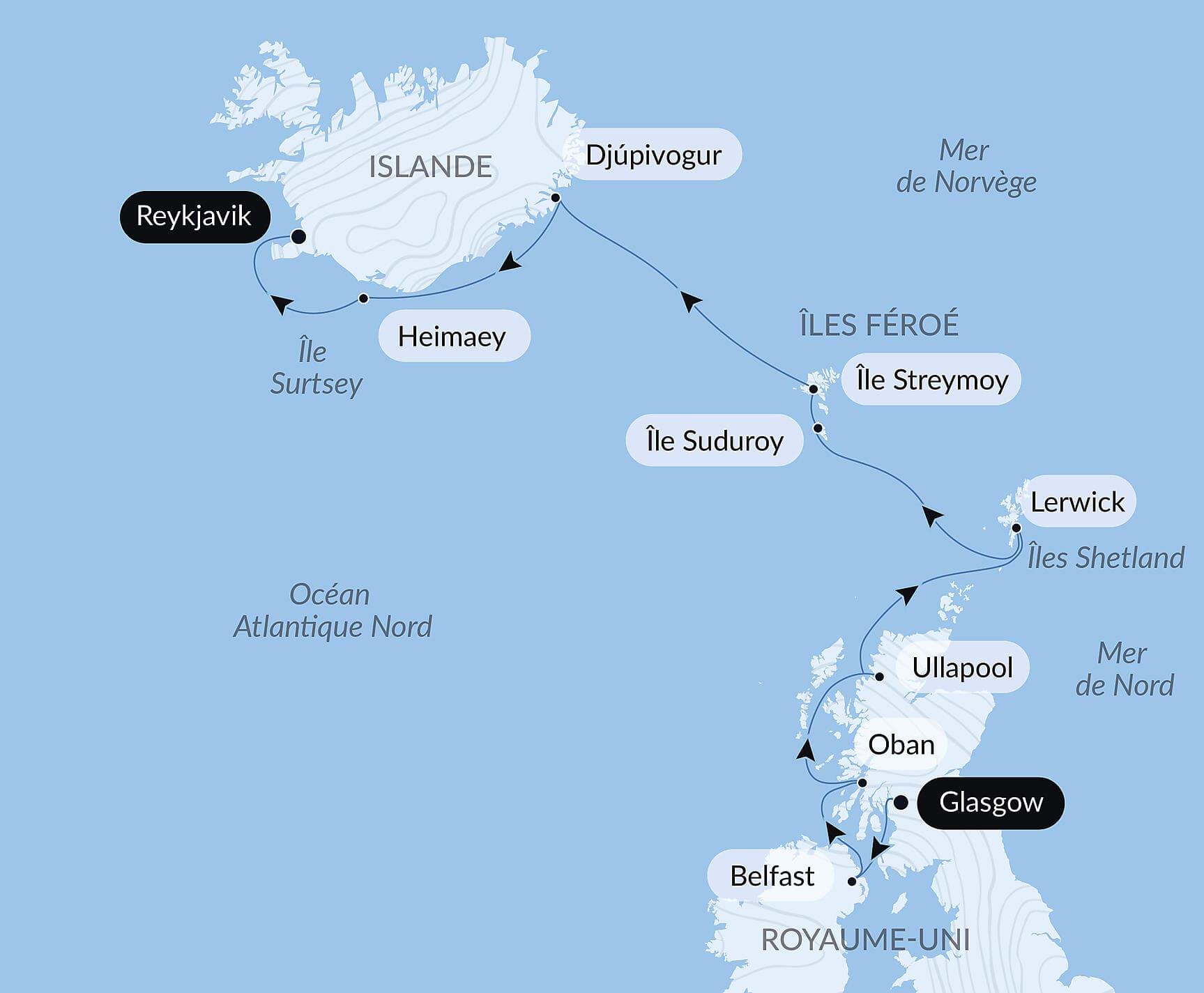 Territoires sauvages d’Écosse, des îles Féroé et d’Islande