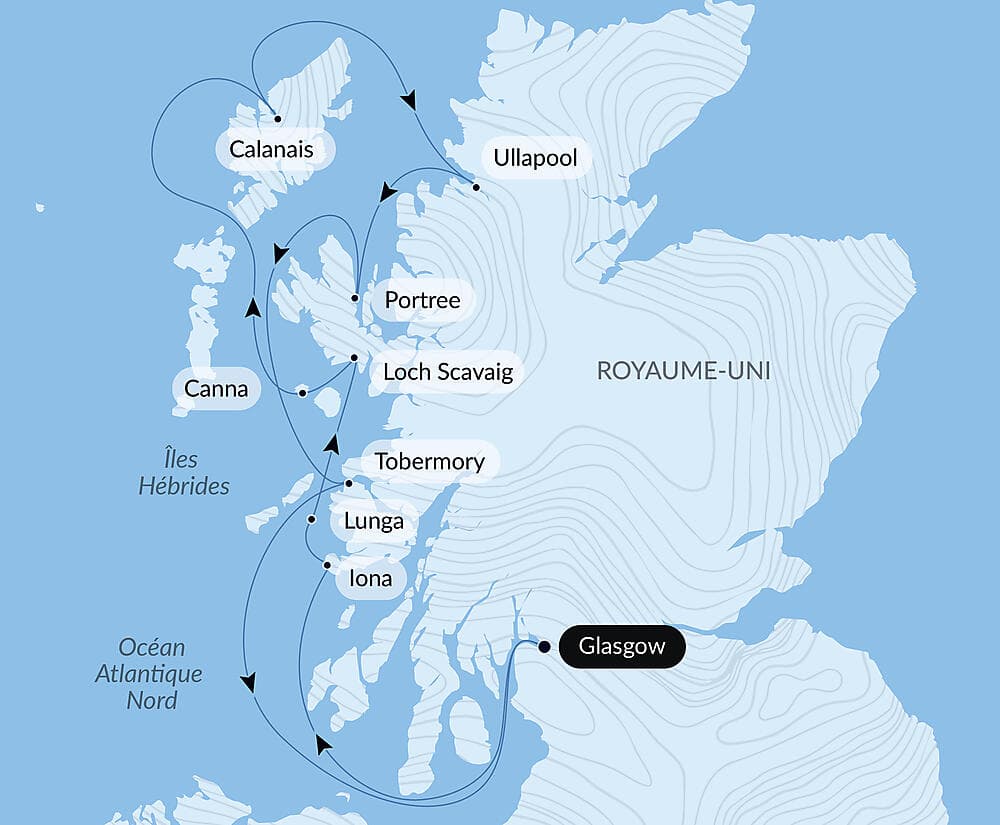 Îles mythiques et paysages sauvages des Hébrides null