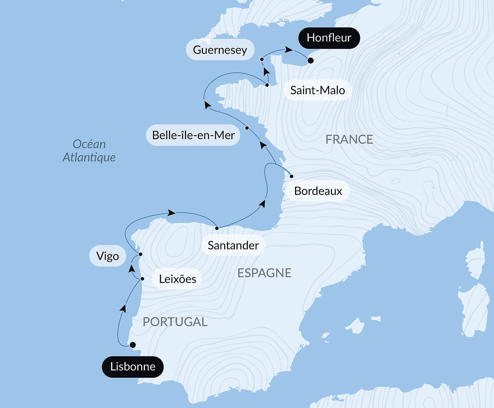 Péninsule ibérique et cités fortifiées d’Atlantique