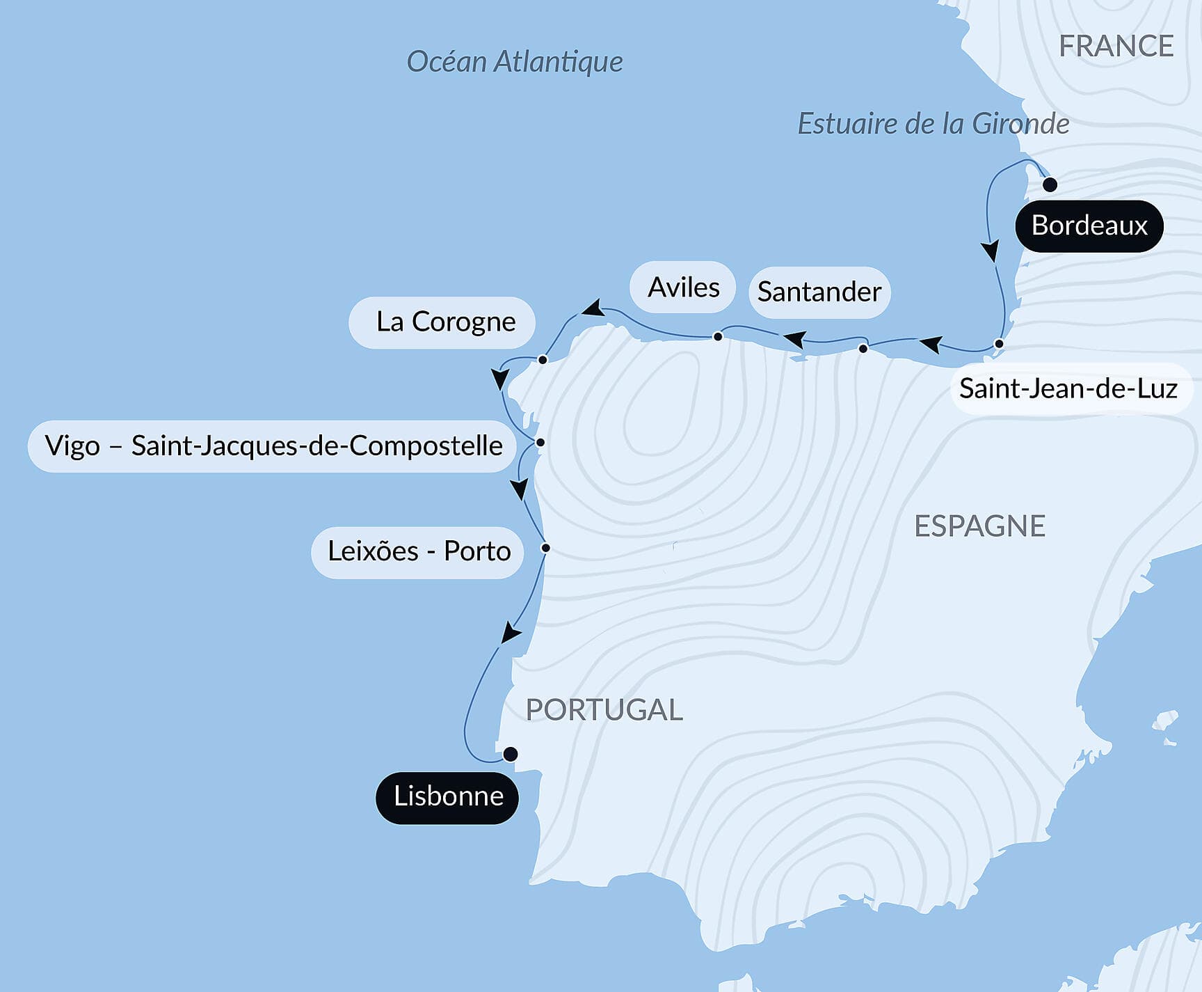 L'été au vert, le long du Golfe de Gascogne et de la péninsule ibérique