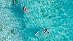 Escapade en kayak transparent