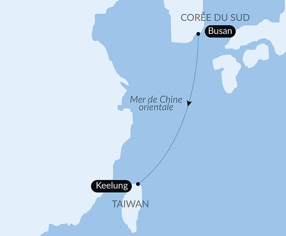 Voyage en Mer : Busan - Keelung null