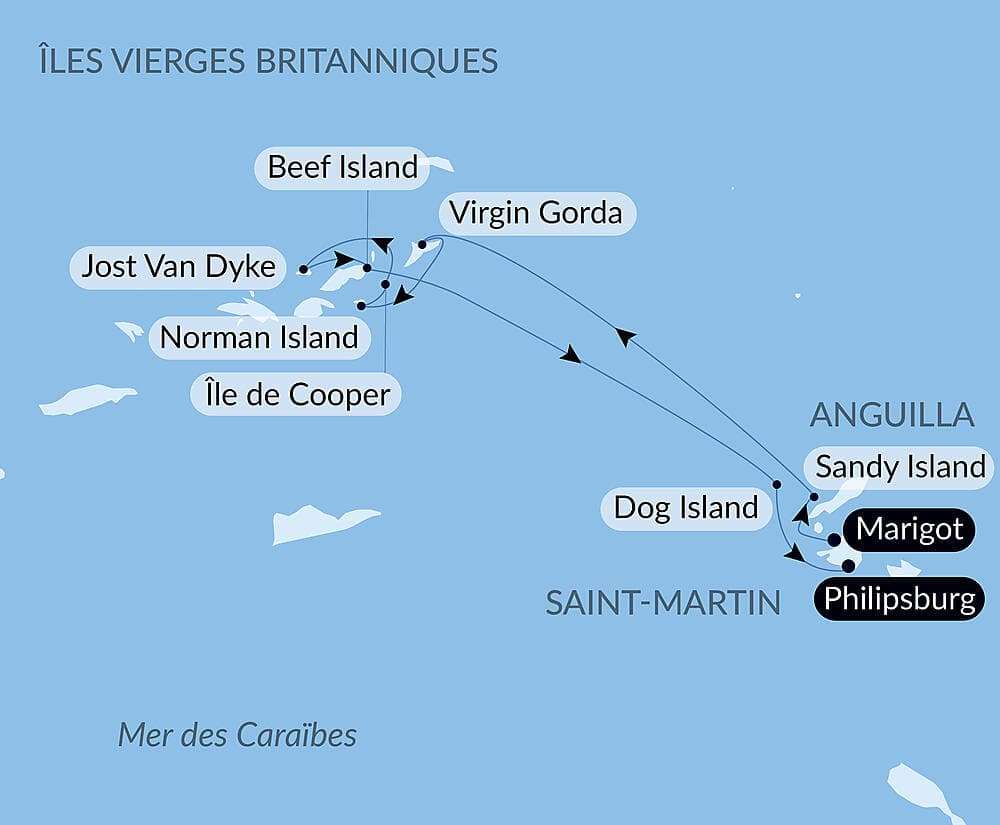 Rêverie sous voiles au cœur des petites Antilles null