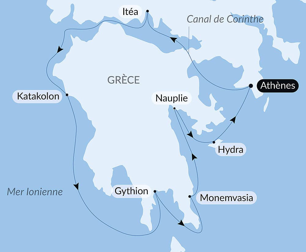 Paysages et sites emblématiques du Péloponnèse