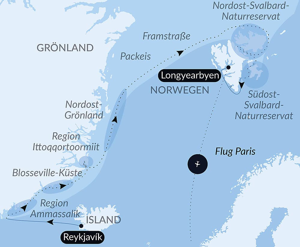 Au cœur des glaces de l'Arctique, du Groenland au Svalbard