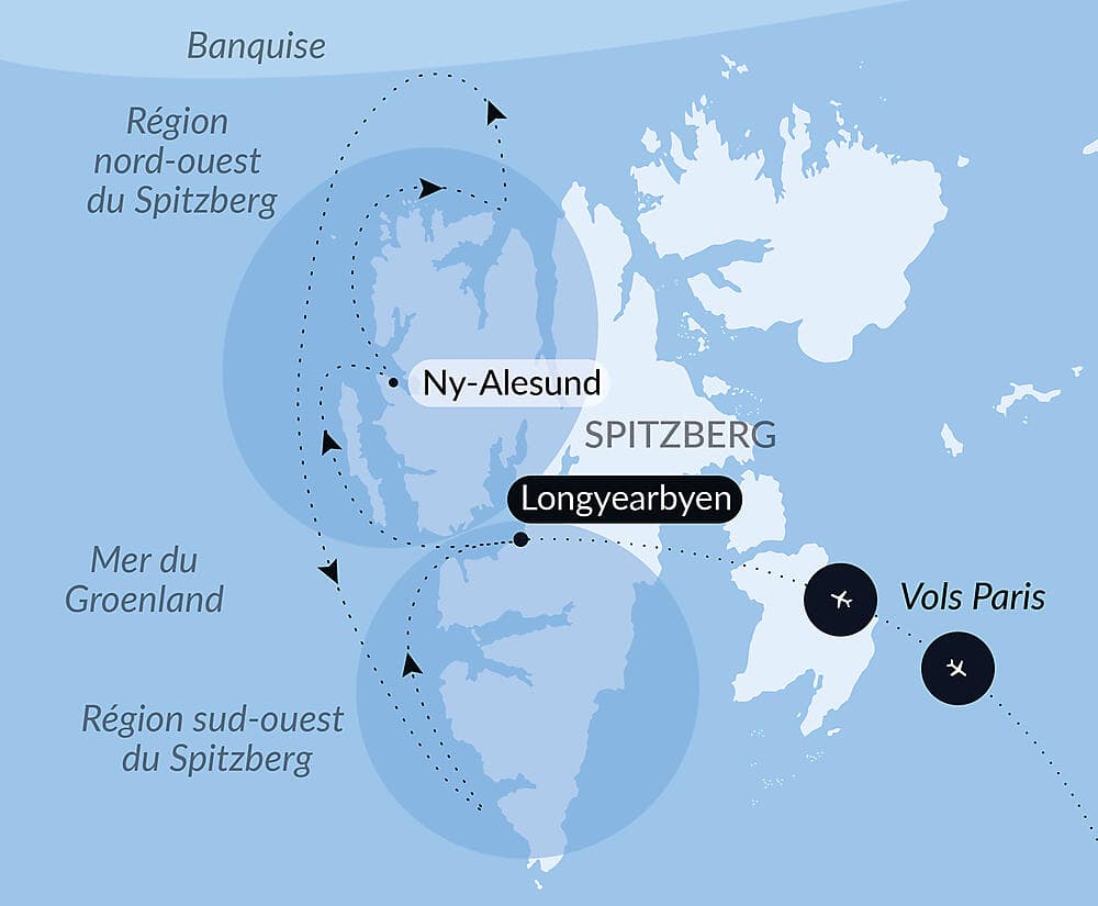 Fjords et glaciers du Spitzberg