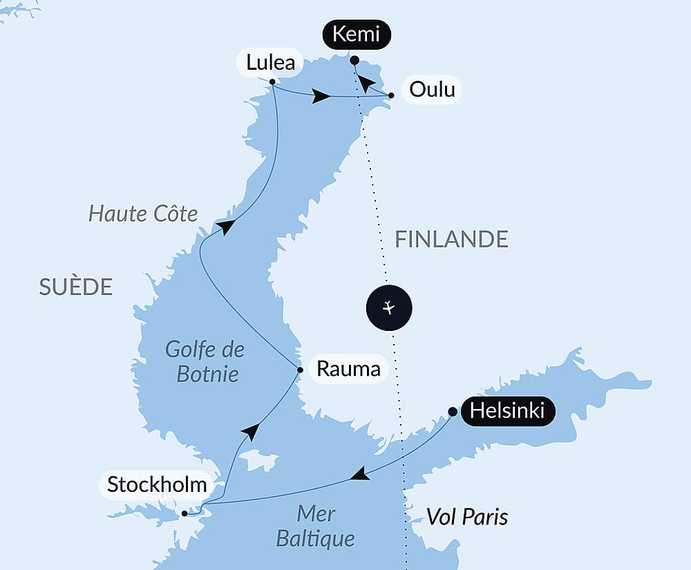Le golfe de Botnie, aux portes de l'Arctique