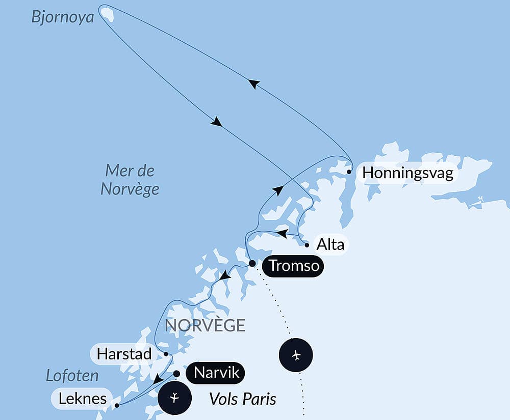 Lumière polaire, du cap Nord aux îles Lofoten