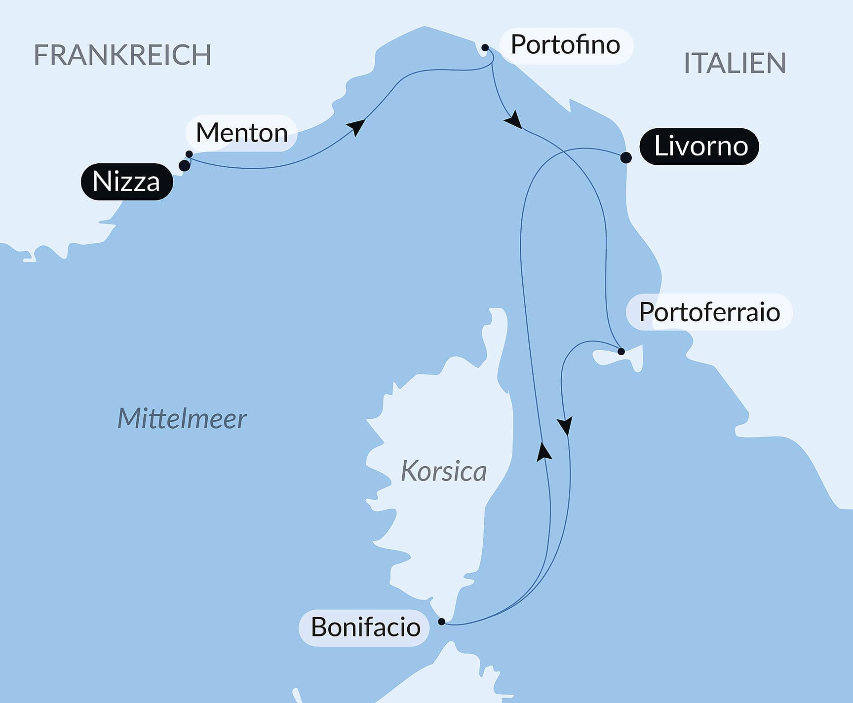 Escapade automnale entre Côte d’Azur, Riviera italienne et Corse