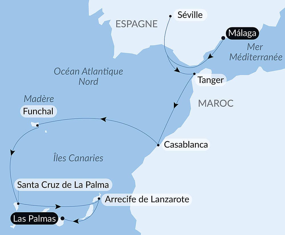 Odyssée atlantique de la péninsule ibérique aux Canaries null