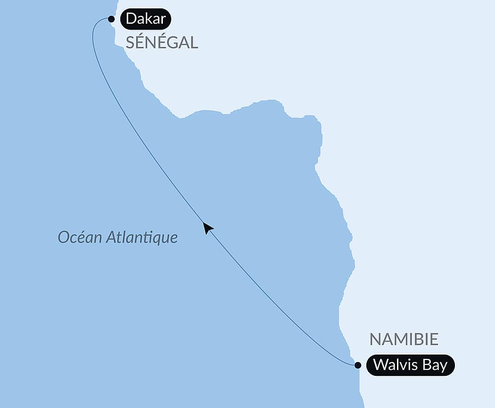 Voyage en Mer : Walvis Bay - Dakar null