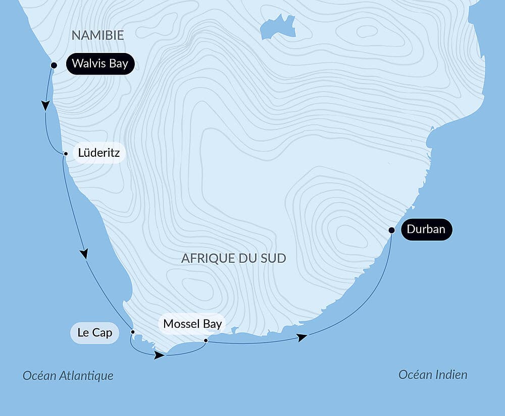 Namibie et Afrique du Sud