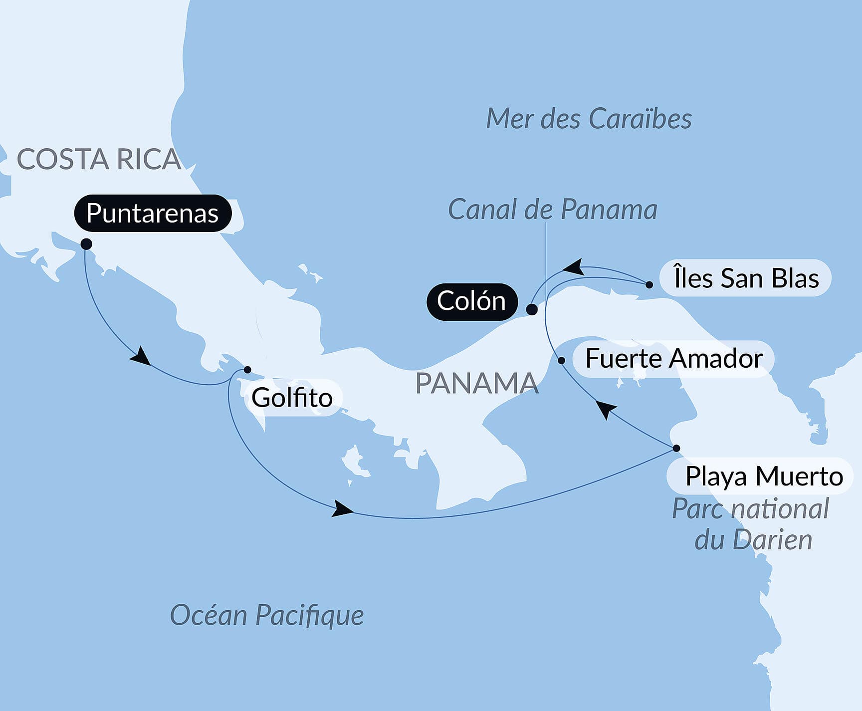 Canal de Panama et joyaux d’Amérique centrale