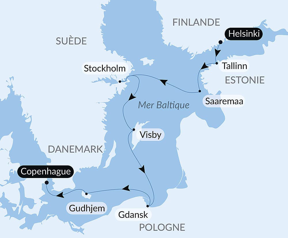 Capitales et villes emblématiques de la Baltique null