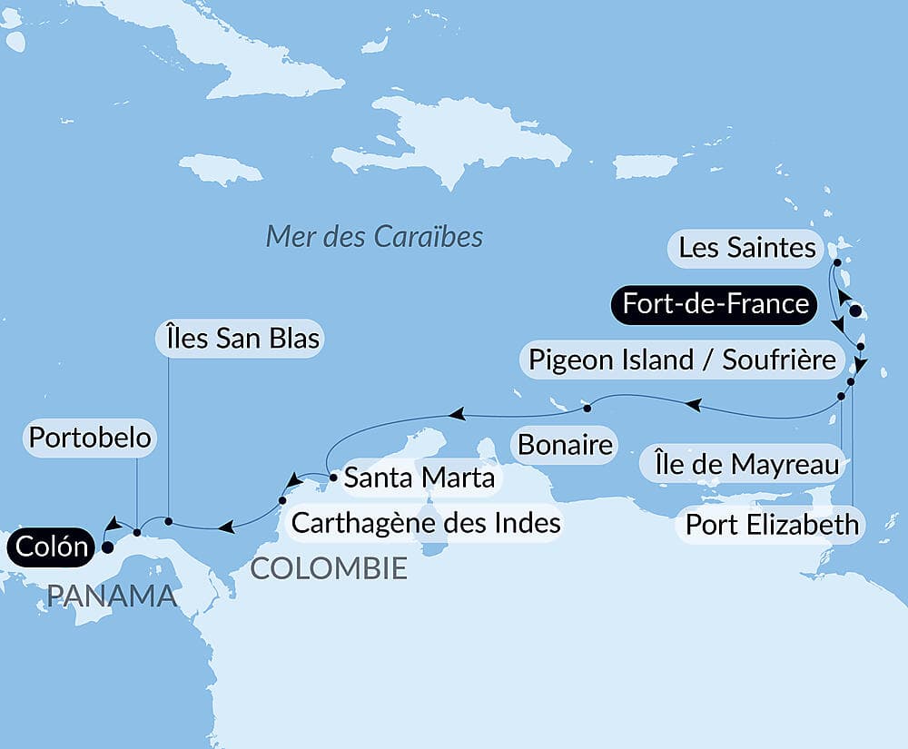 Panama, Colombie et les îles Caraïbes  null