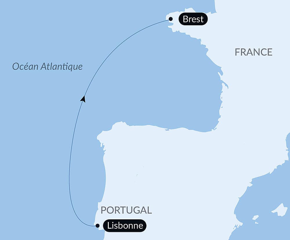 Voyage en Mer : Lisbonne - Brest