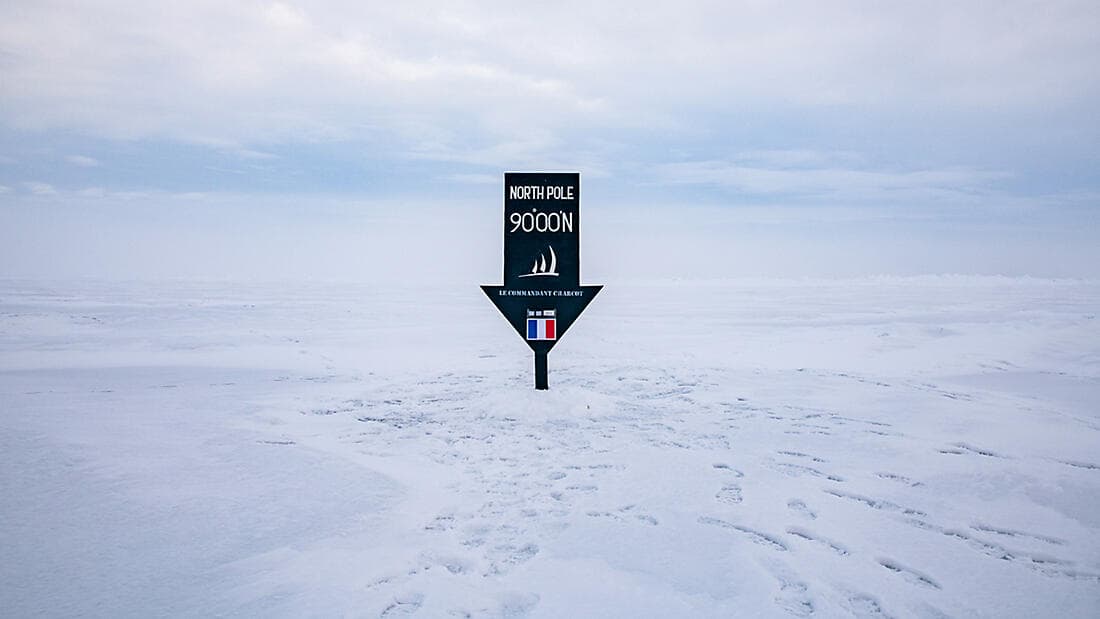 Le pôle Nord géographique