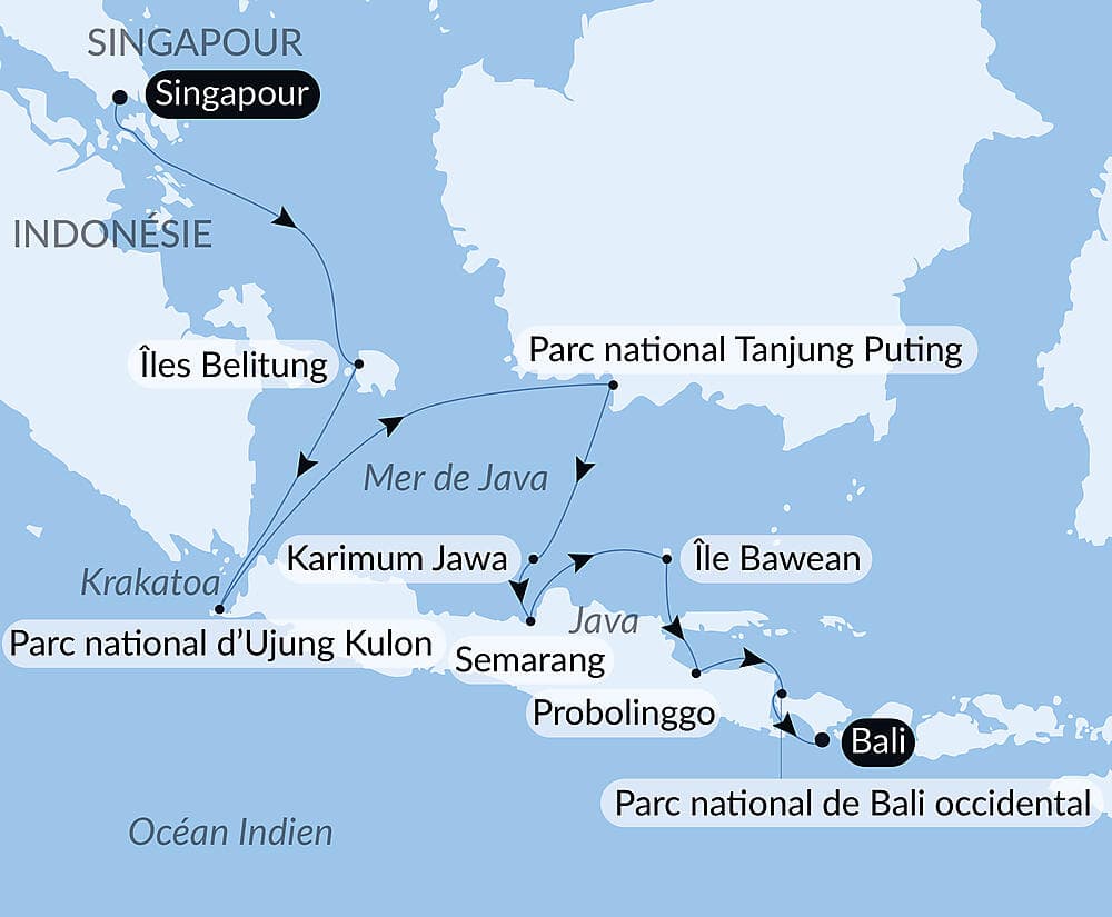 De temples en volcans :  l’âme indonésienne