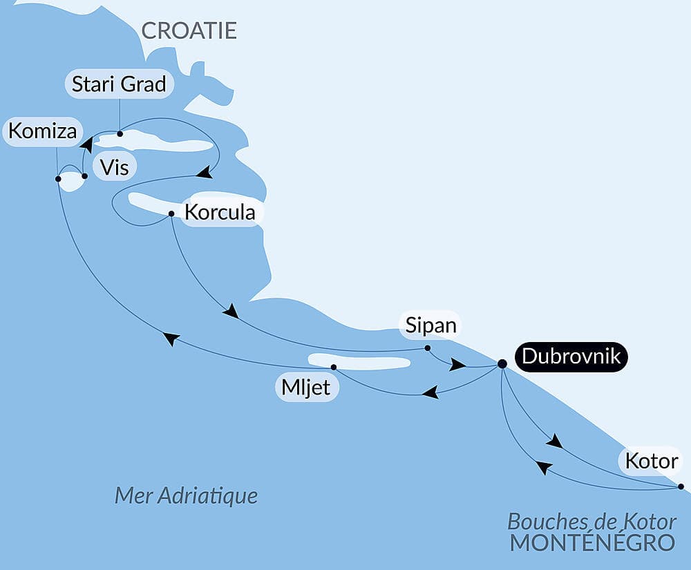 La Croatie, sous les voiles du Ponant
