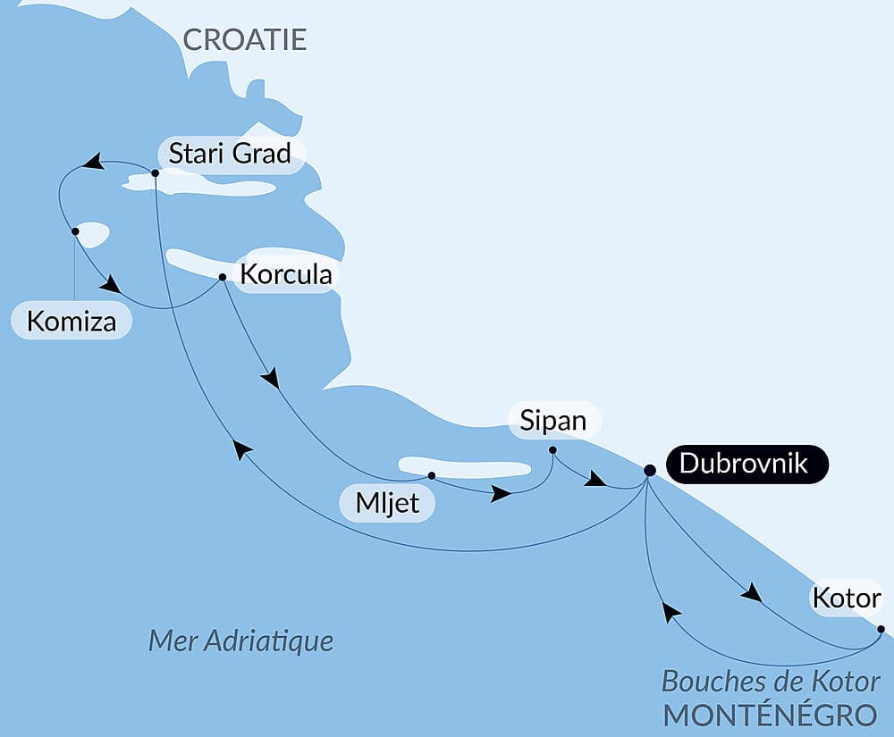 La Croatie, sous les voiles du Ponant