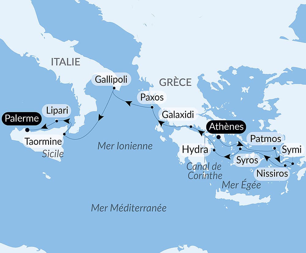 Escapade entre îles grecques et trésors d’Italie