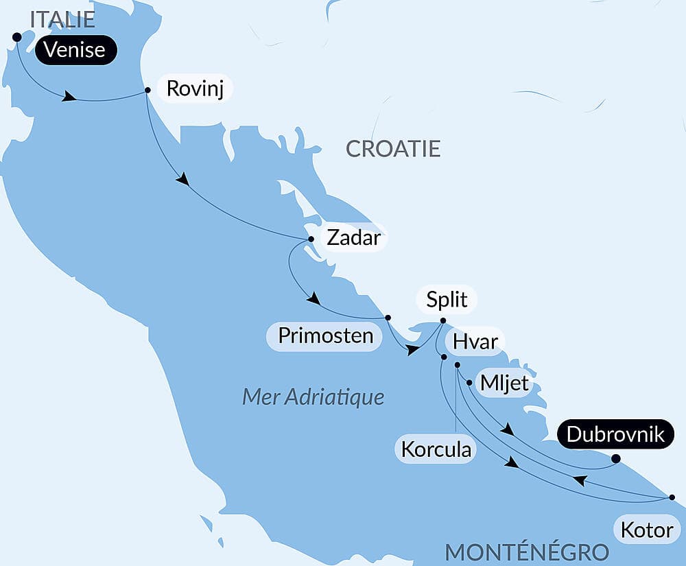 Merveilles naturelles et joyaux culturels de Dalmatie null