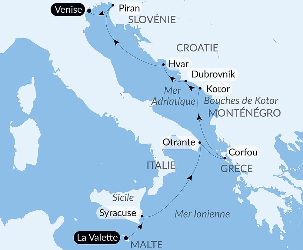 De Malte aux rives de l'Adriatique