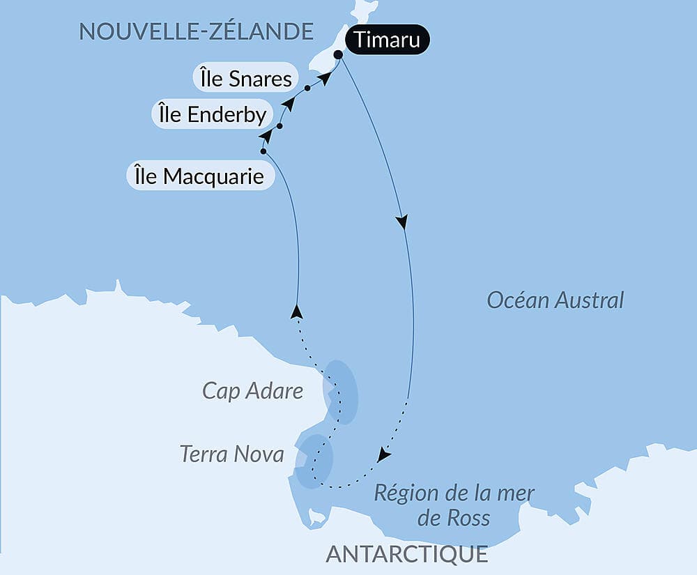 Expédition sur les traces de Scott et Shackleton