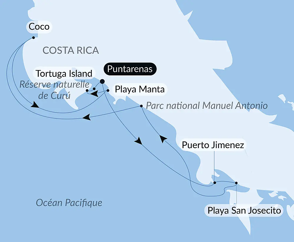 Côte pacifique du Costa Rica