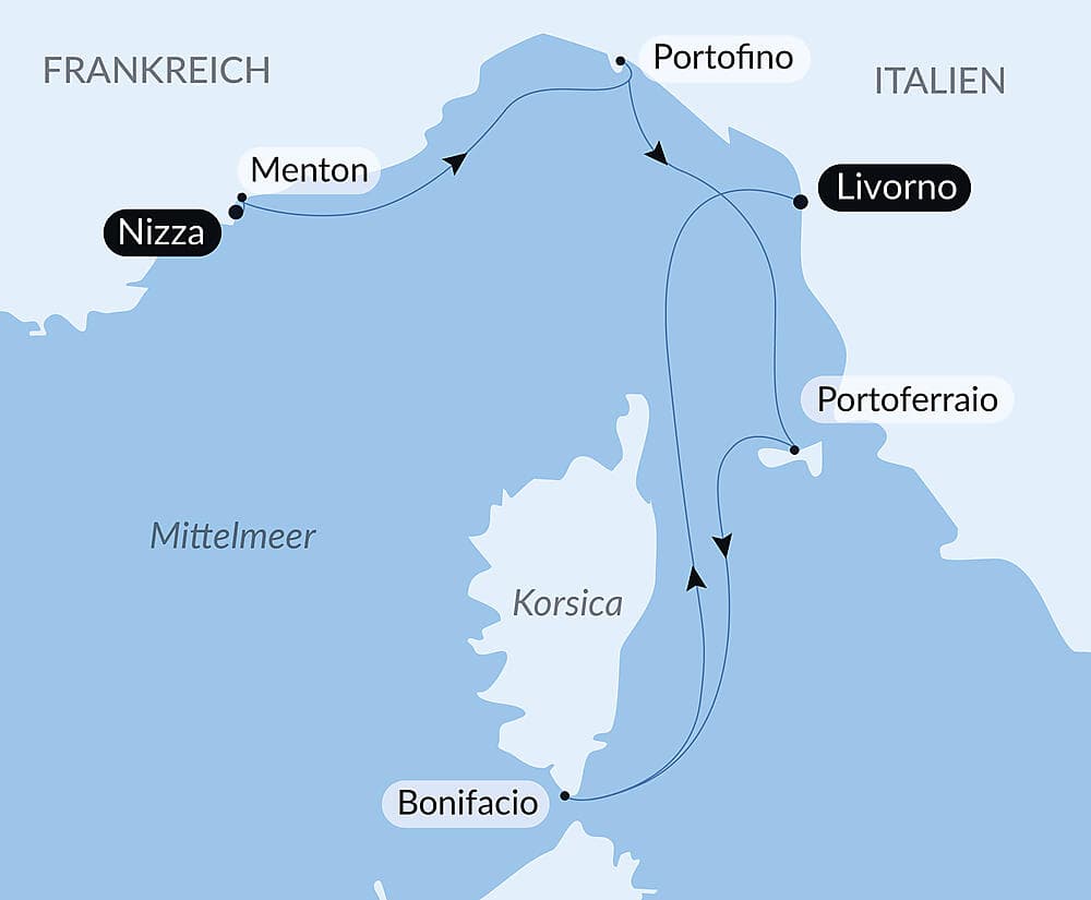 Escapade automnale entre Côte d’Azur, Riviera italienne et Corse