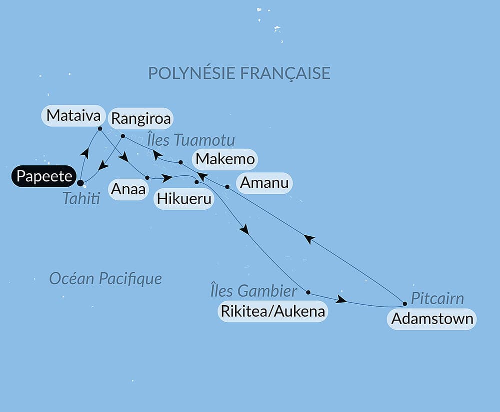 Polynésie française et île Pitcairn