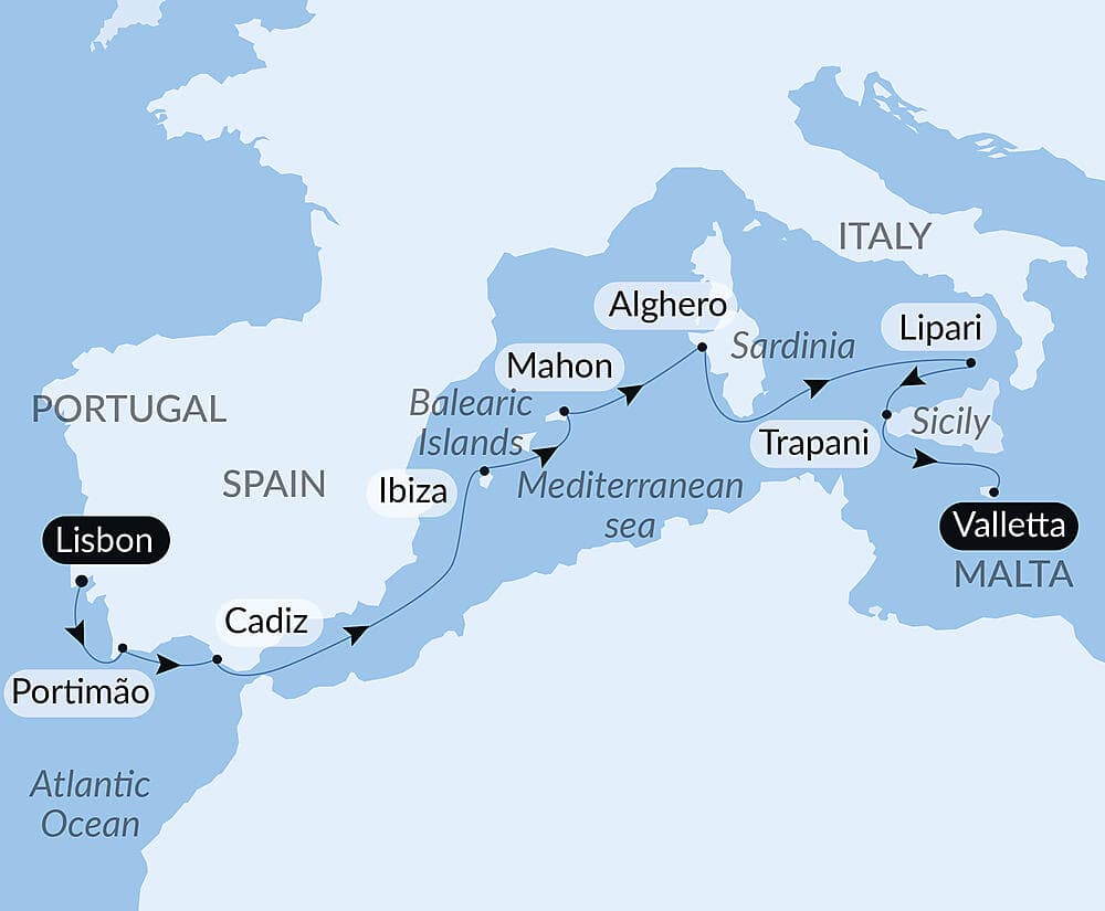 Péninsule ibérique et joyaux de Méditerranée