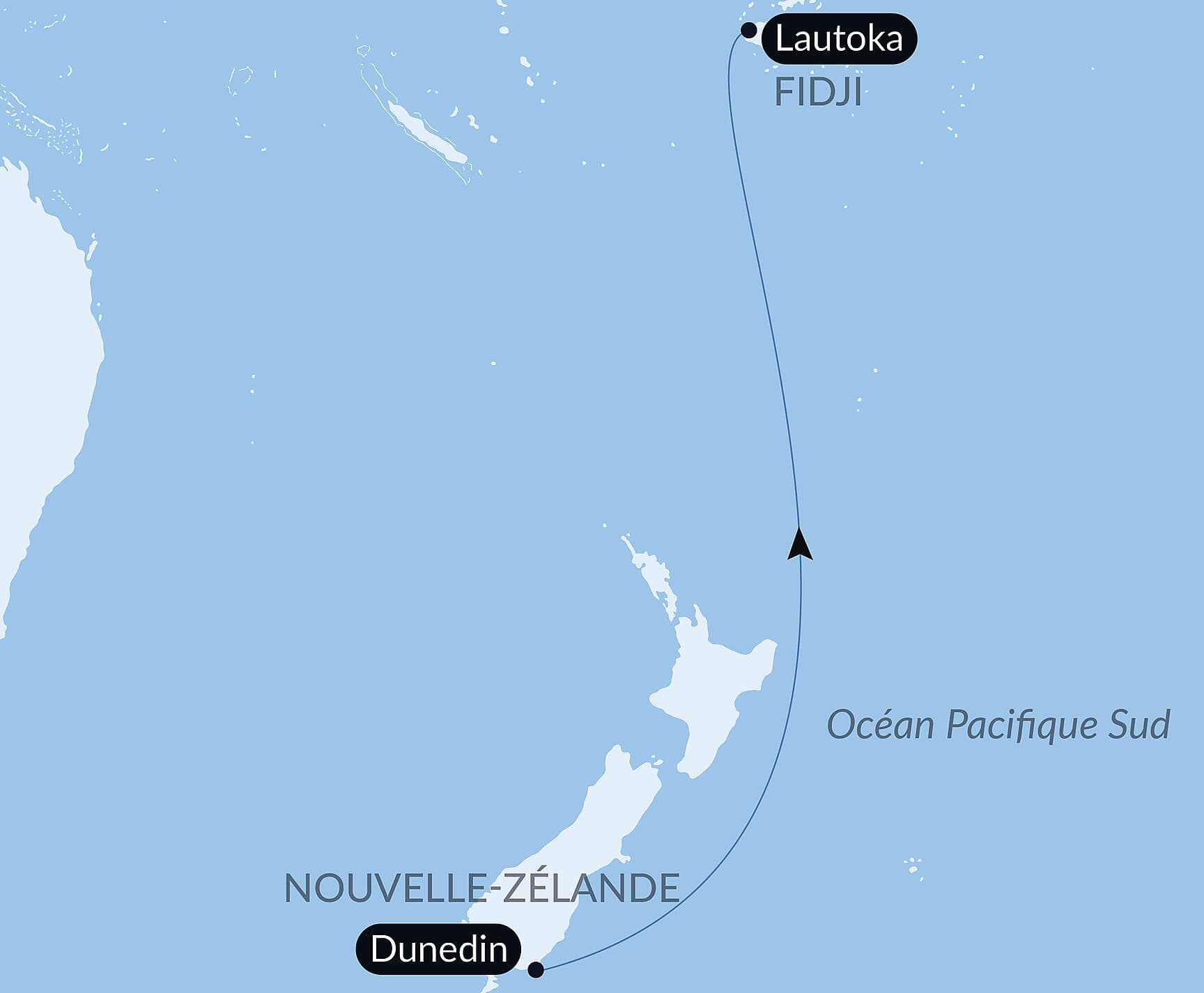 Voyage en Mer : Dunedin - Lautoka