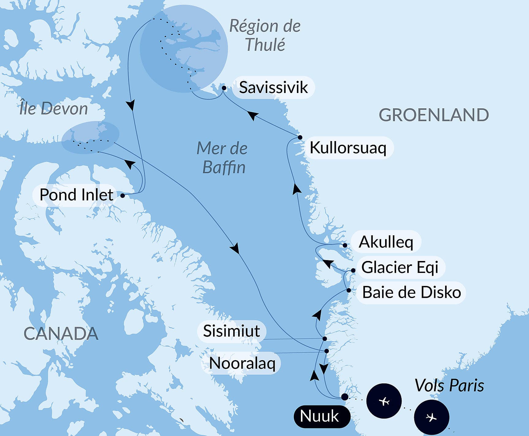 Cap sur la région de Thulé