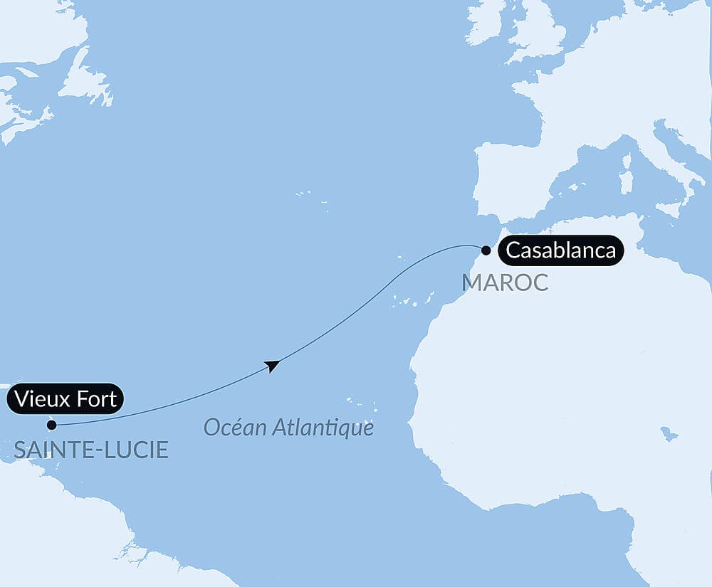 Voyage en Mer : Vieux Fort - Casablanca null