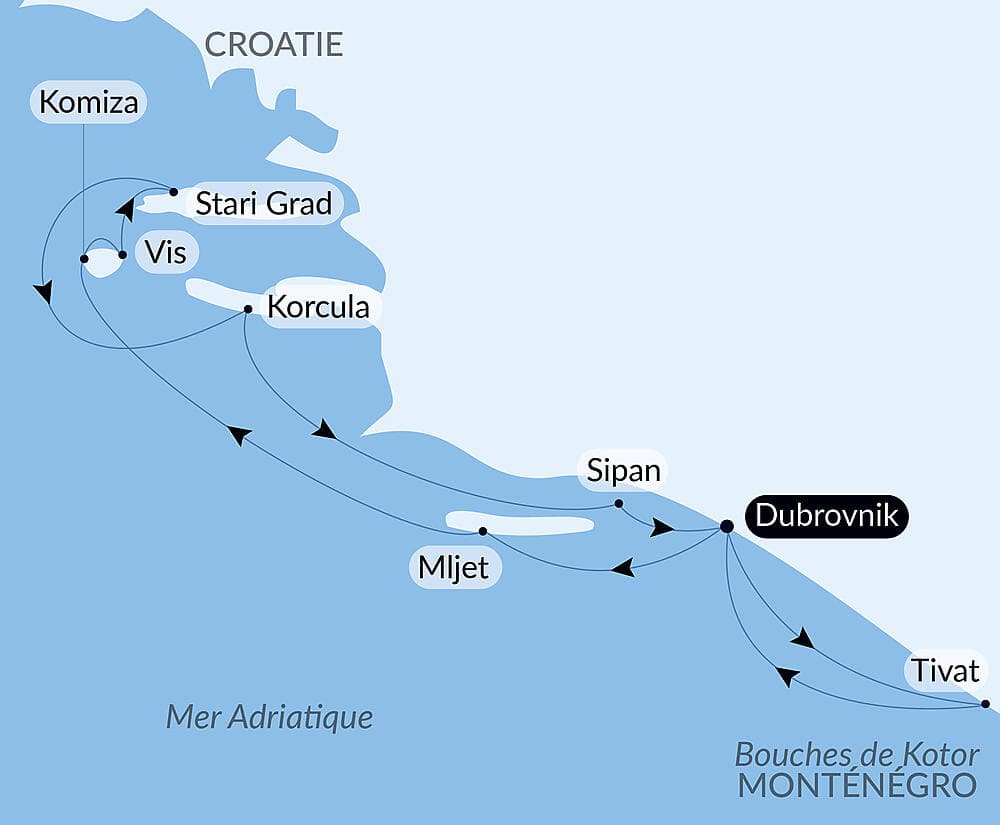 La Croatie, sous les voiles du Ponant