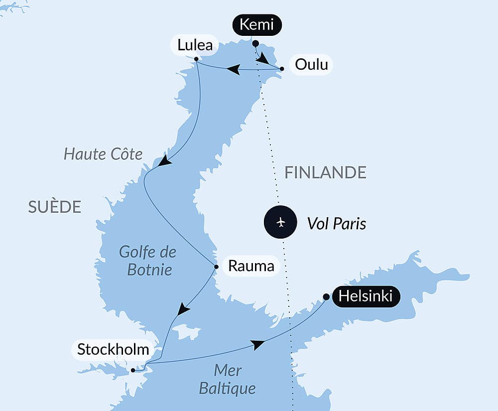 Le golfe de Botnie, aux portes de l'Arctique