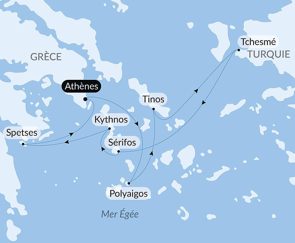 La Grèce méridionale, dans le sillage du Ponant null