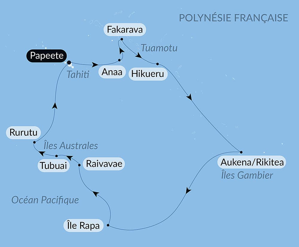 Polynésie secrète : Tuamotu inédites, îles Gambier et îles Australes