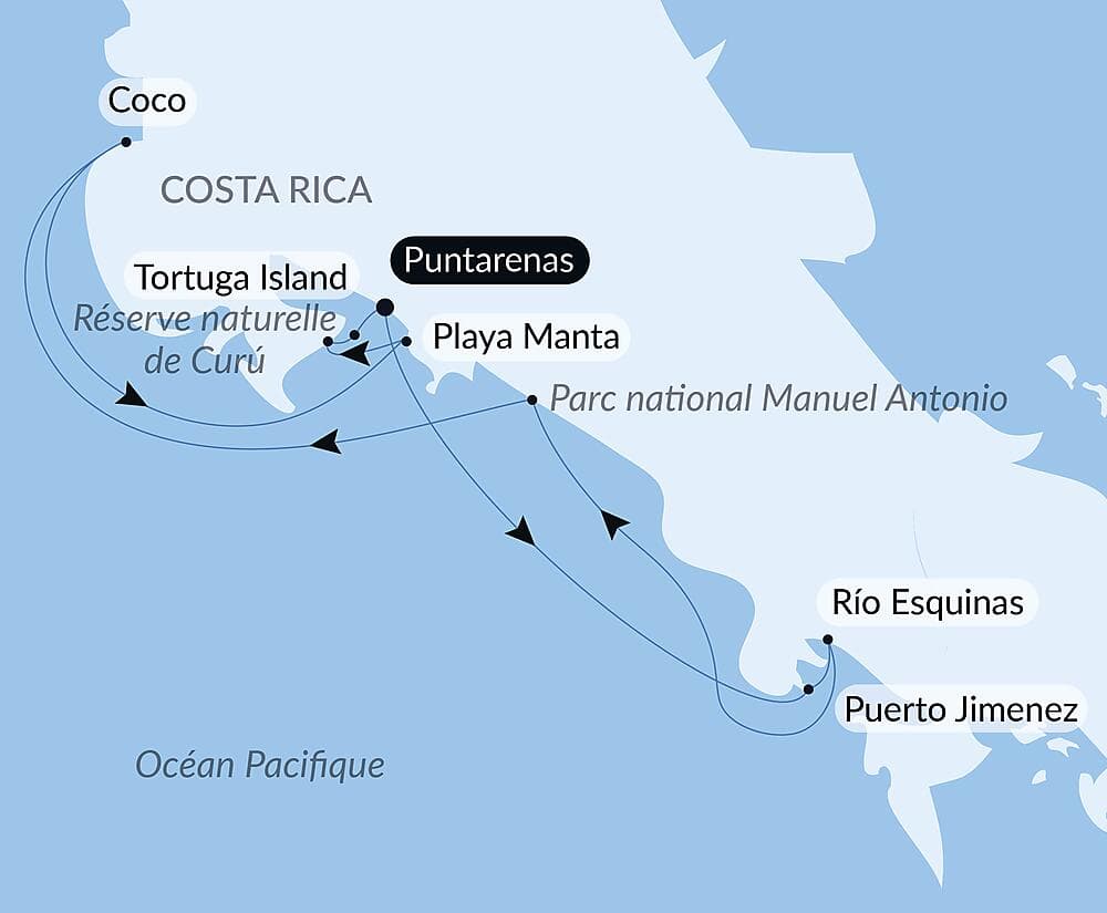 Côte pacifique du Costa Rica