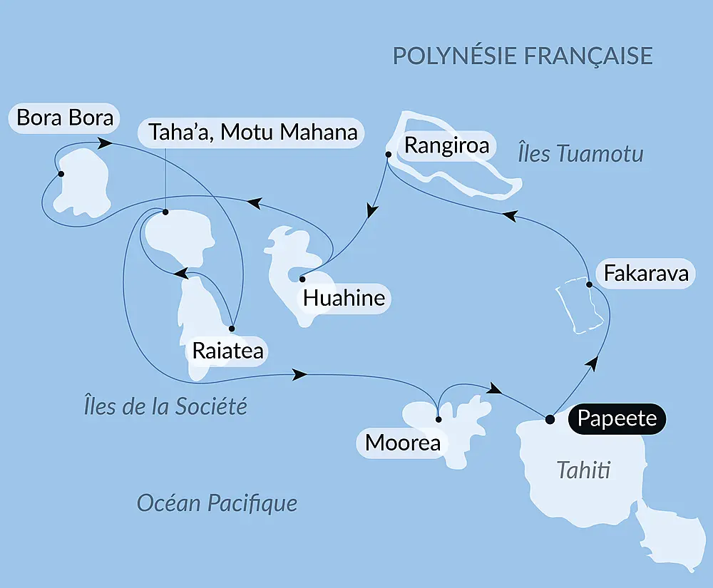 Îles de la Société et Tuamotu