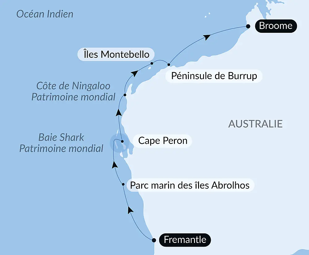 Odyssée le long de la côte ouest australienne