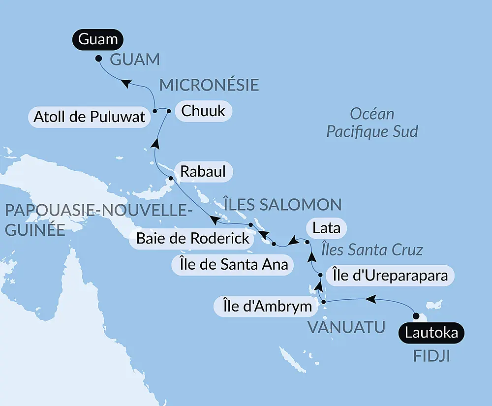 Des Fidji à la Micronésie