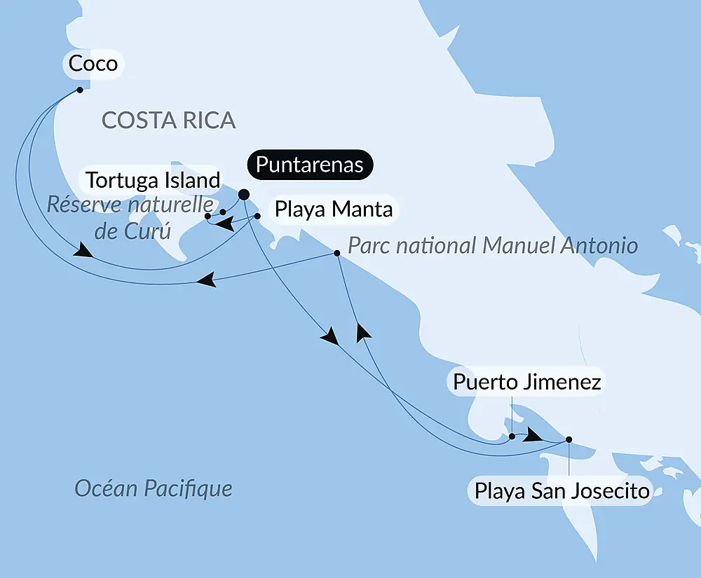 Côte pacifique du Costa Rica